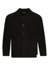 Bode Chest-pocket Shirt Jacket In Black