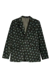 BODE BODE CHICORY FLORAL COTTON CORDUROY SUIT JACKET