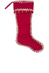 Bode Christmas Blank Stocking In Red