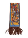 Bode City-scene Fringed-edges Scarf In Multi