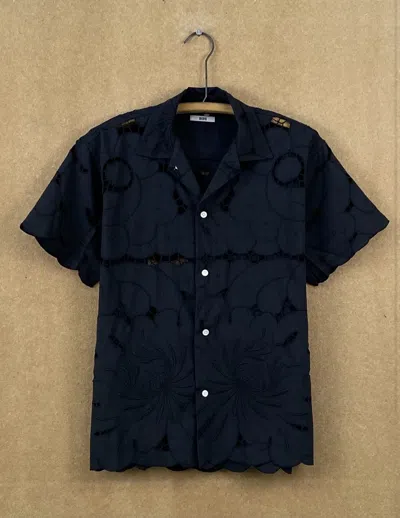Pre-owned Bode Cloud Overdyed Shirt 1/1 In Black
