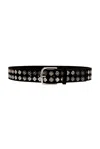 Bode Clover Charm Belt In Black