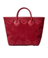 Bode Clover Handbag In Red