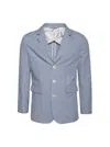 Bode Club Stripe Sb Suit Jacket Blue And White