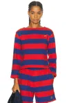 Bode Clubhouse Long Sleeve Tee In Multi