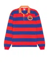 Bode Striped Cotton Polo Shirt In Multi