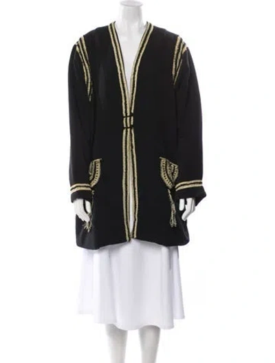 Pre-owned Bode Coat In Black