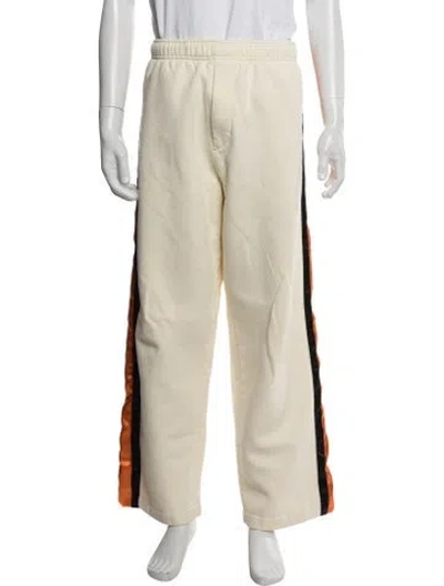 Pre-owned Bode Colorblock Pattern Lounge Bottoms In Neutrals