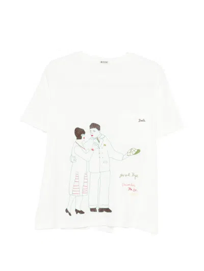 Bode Companion T-shirt In White