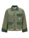 Bode Corduroy-trim Patch-pocket Jacket In Green