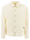 Bode Boxy Cotton Jacket With Button-up Front In Neutral