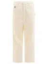 Bode Cotton Trousers In Neutral