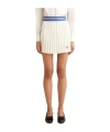 Bode Pleated Lightweight Skirt In Cream