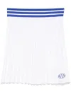 Bode Pleated Lightweight Skirt In White