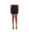 Bode Black Court Miniskirt In Brown