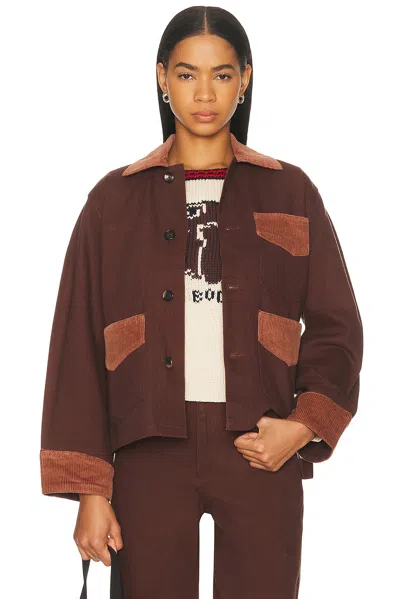 Bode Craft Jacket In Brown