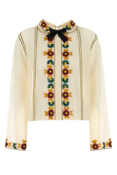 BODE BODE CREAM MESH CANDYFLOSS SHIRT