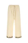Bode Cream Wool Joggers In Neutral