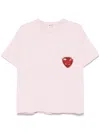 Bode Crest T-shirt In Pink