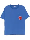 Bode Logo-embellished Cotton-jersey T-shirt In Blau