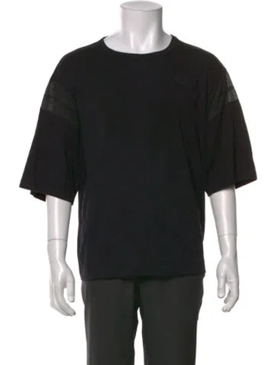 Pre-owned Bode Crew Neck Short Sleeve T-shirt In Black