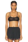 Bode Black Jannie Bra In Black