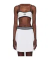 Bode White Deco Bralette In White