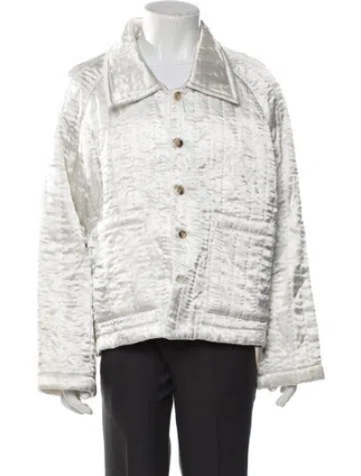 Pre-owned Bode Denim Jacket In White