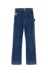 Bode Knolly Brook Straight-leg Embroidered Jeans In Indigo