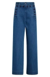 Bode Denim Sailor Ankle Pants In Multi