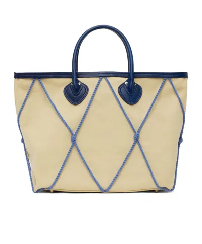 Bode Double-handle Handbag In Nude