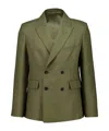 Bode Double-breasted Jacket In Brown