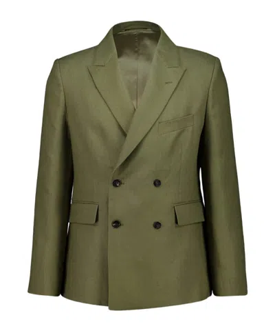 Bode Double-breasted Jacket In Brown
