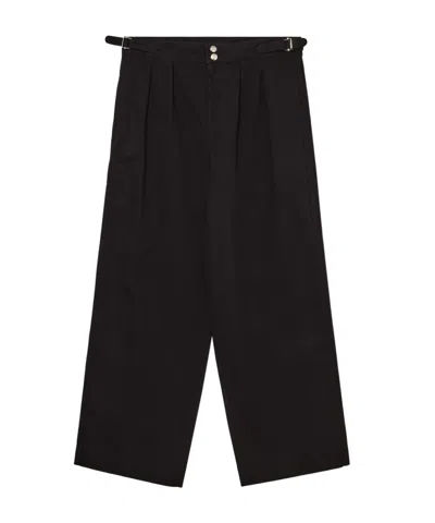 Bode Double-pleated Casual Pants In Black