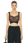 Bode Duet Lace Tank In Black