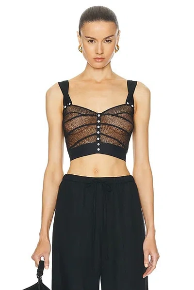 Bode Duet Lace Tank In Black