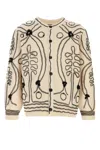 Bode Men Embellished Cashmere Winter Garden Cardigan In Multi