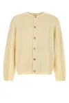 Bode Sequin Spotlight Embellished Wool Cardigan In White