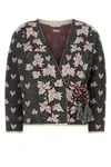 Bode Embroidered Alpaca Maple Cardigan