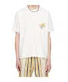 Bode Logo-embroidered Cotton-jersey T-shirt In White
