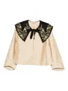 Bode Embroidered-collar Jacket In Neutral
