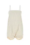 Bode Embroidered Cotton Lavender Sail Jumpsuit