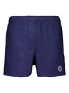 Bode Embroidered Deck Shorts In Blue