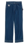 Bode Knolly Brook Straight-leg Embroidered Jeans In Indigo