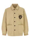 刺绣徽章衬衫式夹克