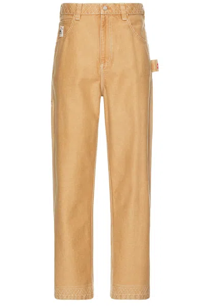 Bode Embroidered Knolly Brook Trouser In Brown