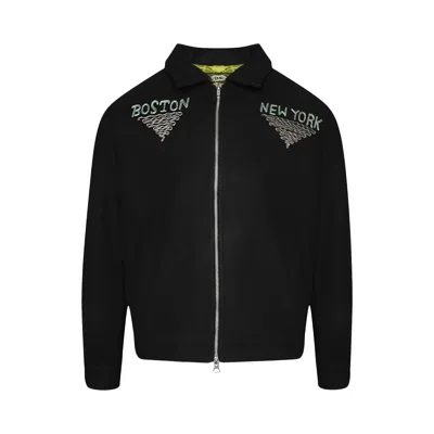 Pre-owned Bode Embroidered Lighthouse Jacket 'black/multicolor' | Men's Size L