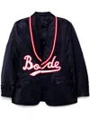 Bode Embroidered Logo-appliqué Blazer In Blue