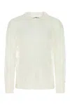 Bode White Embroidered Mesh Shirt