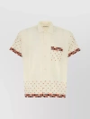 BODE EMBROIDERED SHORT-SLEEVE COTTON SHIRT